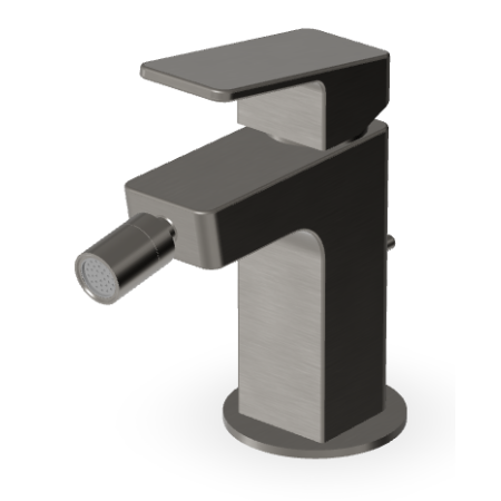 JINGLE BIDETMISCHER MIT ABLAUF METAL SCHWARZ GEBÜRSTET