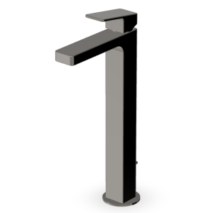 JINGLE VERLÄNGERTER WASCHBECKENMISCHER MIT ABLAUF METAL BLACK