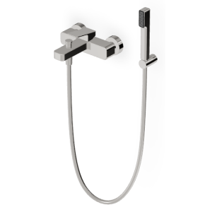 JINGLE WANNE-DUSCHE MISCHBATTERIE AUSSEN NICKEL