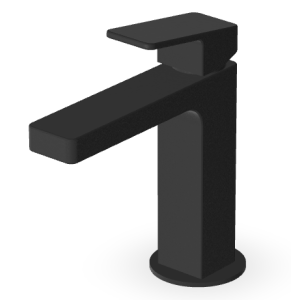 JINGLE WASCHBECKENMISCHER OHNE ABLAUF, MATT SCHWARZ STRUKTURIERT