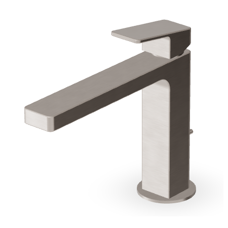 JINGLE WASCHBECKENMISCHER MIT ABLAUF, GEBÜRSTETES NICKEL