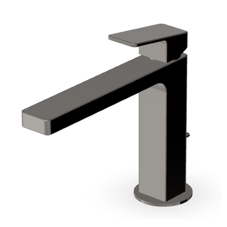 JINGLE WASCHBECKENMISCHER MIT ABLAUF METAL BLACK