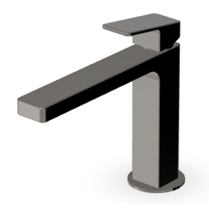 JINGLE WASCHBECKENMISCHER OHNE ABLAUF MIT VERLÄNGERTEM AUSLAUF METAL BLACK