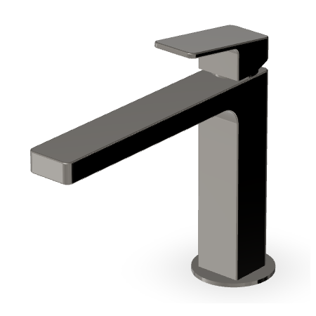 JINGLE WASCHBECKENMISCHER OHNE ABLAUF MIT VERLÄNGERTEM AUSLAUF METAL BLACK