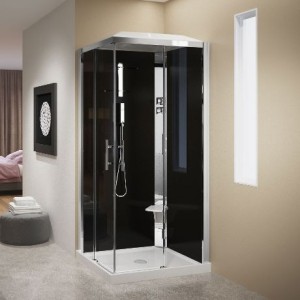 CRYSTAL A100x70 MULTIFUNKTIONSKABINE 2 SCHIEBETÜREN + 2 FESTE