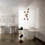 ALLMARBLE_WALL GOLDEN WHITE LUX 40X120 STRUKTUR PAVÉ 3D Rektifizierte
