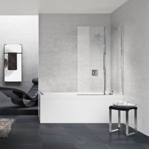 YOUNG 3V BADEWANNE MIT 1 DREHTÜR + 1 FESTES ELEMENT IN LINEA
