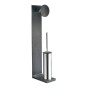 ZEN STEHENDER WC-BÜRSTENHALTER AUS METALL + TOILETTENPAPIERHALTER -ARDESIA