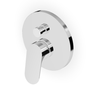 NIKKO EINHEBELMISCHER FÜR WANNE/DUSCHE ZUR UNTERPUTZMONTAGE - ÄUSSERER TEIL CHROM