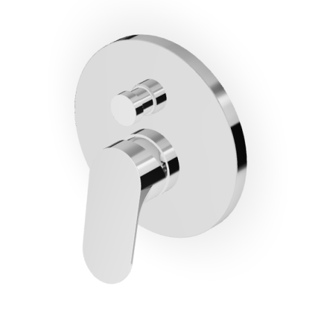 NIKKO EINHEBELMISCHER FÜR WANNE/DUSCHE ZUR UNTERPUTZMONTAGE - ÄUSSERER TEIL CHROM