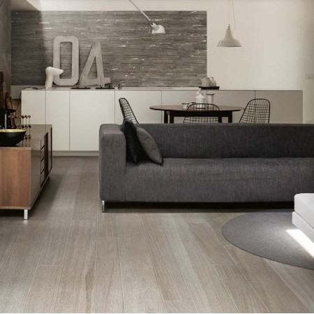 WOODEN TILE GRAY 20X120 Rektifizierte