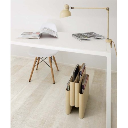 WOODEN TILE WHITE 20X120 Rektifizierte