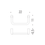 LULU' HANDTUCHHALTER MIT RING