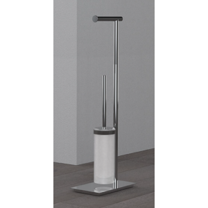 SQUARE STEHLAMPE MIT PAPIERHALTER UND BÜRSTENHALTER
