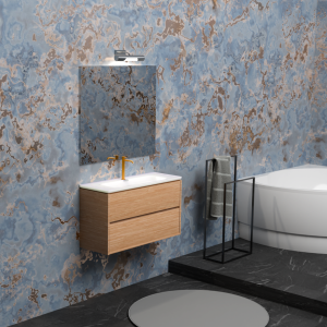 COSMIC B-BEST COMPOSIZIONE L. 100 CM P. 45,5 CM H. 58,5 CM - COMPLETO DI SPECCHIO E FARETTO