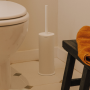 GEYSER WC-BÜRSTENHALTER FÜR DEN BODEN IN SATINIERTEM WEISS