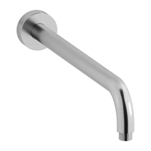 RUNDER DUSCHARM L. 40 CM GEBÜRSTETES NICKEL