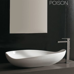POISON 775 AUFSATZWASCHBECKEN WEISS GLÄNZEND