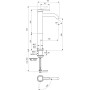 CERALINE NEUE HOHE MISCHBATTERIE H.332 WASCHBECKEN O. ABLAUF