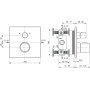 CERATHERM C100 THERMOSTATISCHE MISCHBATTERIE FÜR BADEWANNE/DUSCHE