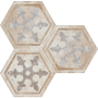 HERITAGE EXAGONA DECORO 34,5x40 - TEXTUR 1