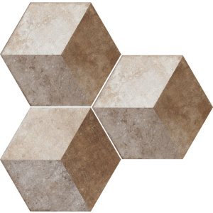 HERITAGE EXAGONA DECORO 34,5x40 - TEXTUR 2