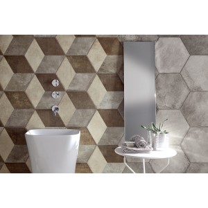 HERITAGE EXAGONA DECORO 34,5x40 - TEXTUR 2