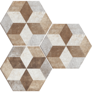 HERITAGE EXAGONA DECORO 34,5x40 - TEXTUR 4