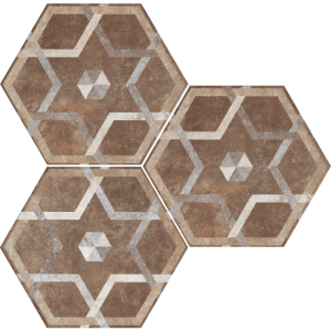 HERITAGE EXAGONA DECORO 34,5x40 - TEXTUR 5