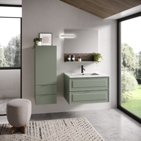 copy of FRAME COMPOSIZIONE MOBILE CON LAVABO IN VETRO SATINATO