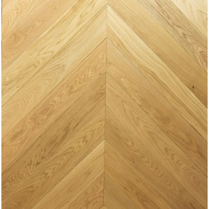 Fertigparkett Eiche Chevron, Französisches Fischgrät 45°, Natur, Gebürstet, Wasser UV Lackiert, Auswahl ABC, Stärke 10-3x125x785