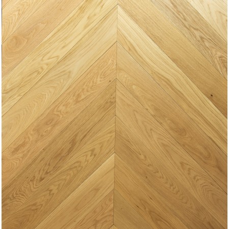 Fertigparkett Eiche Chevron, Französisches Fischgrät 45°, Natur, Gebürstet, Wasser UV Lackiert, Auswahl ABC, Stärke 10-3x125x785