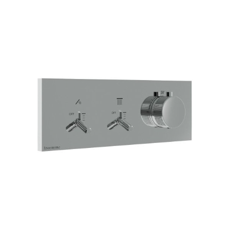 Watt - Termostatico Incasso 2 Uscite - Cromo