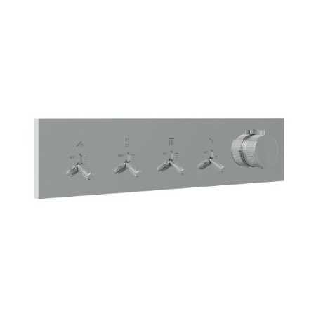Watt - Termostatico Incasso 4 Uscite - Cromo