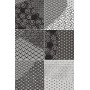 KINTSUGI JAPAN MIX B&W 20,13x20,13 GLÄNZEND Rektifizierte