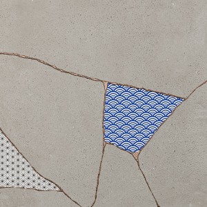 KINTSUGI JAPAN HIBI FOG 60,4x60,4 NATUR Rektifizierte