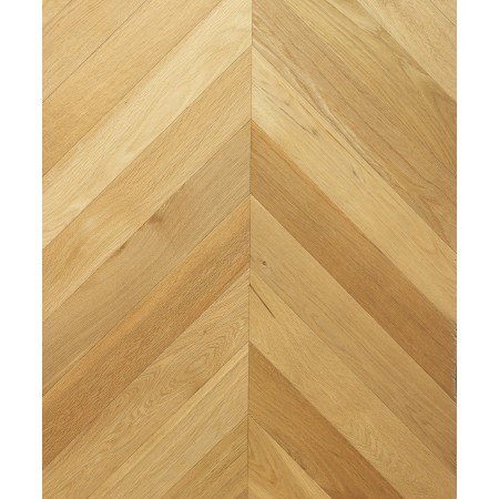 Rovere Spazzolato, Spina Francese 45, Verniciato Uv, Naturale, Scelta Ab, 10-4x90x510mm