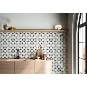 CEMENTINE SHINY _2 20X20 GLÄNZEND Rektifizierte