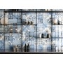 CEMENTINE SHINY MIX BLUE 20X20 GLÄNZEND Rektifizierte