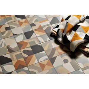 CEMENTINE BOHO MINI 20x20 NATUR Rektifizierte