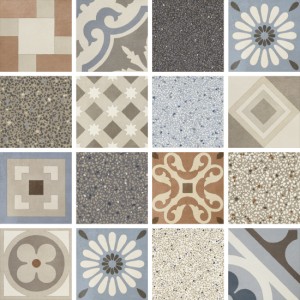 CEMENTINE RETRÓ MIX 20X20 NATUR Rektifizierte