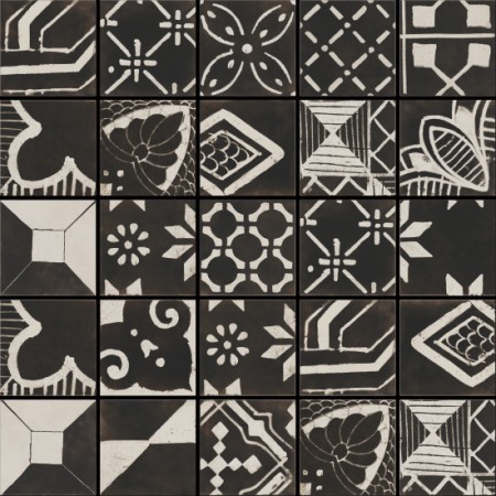 RIGGIOLE NERO MIX 30x30 NATUR Rektifizierte
