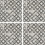 RIGGIOLE BIANCO DECO_4 20X20 NATÜRLICH Rektifizierte