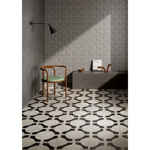 RIGGIOLE BIANCO DECO_1 20X20 NATUR Rektifizierte
