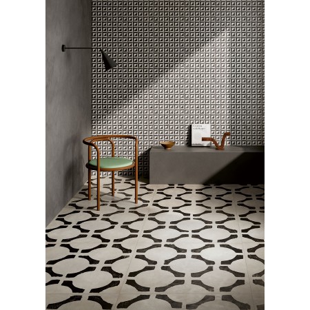 RIGGIOLE BIANCO DECO_1 20X20 NATUR Rektifizierte