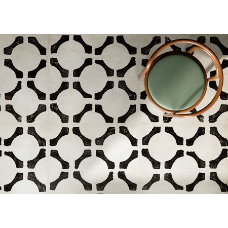 RIGGIOLE BIANCO DECO_4 90x90 NATUR Rektifizierte