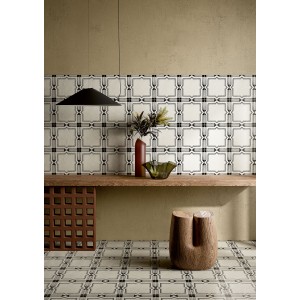 RIGGIOLE BIANCO DECO_2 20X20 NATÜRLICH Rektifizierte