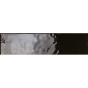 FIO GLOSSY BRICK BLACK 7,3x30 GLÄNZEND Rektifizierte