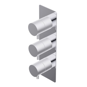 DIAMETRO 35 THERMOSTATISCHE EINBAUMISCHBATTERIE 2 AUSGÄNGE AUSSENBEREICH CHROM