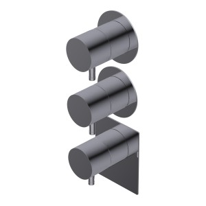 DIAMETRO 35 THERMOSTATISCHE EINBAUMISCHBATTERIE 2 AUSGÄNGE AUSSEN CHROM